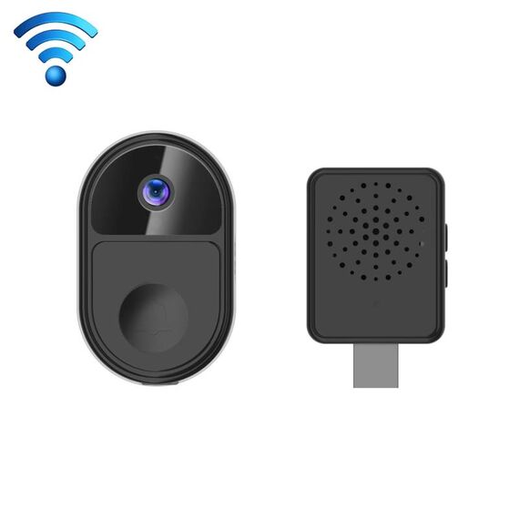 ML18 Mini campanello video intelligente ultra grandangolare Supporto voce bidirezionale (nero)