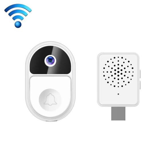 ML18 Mini campanello video intelligente ultra grandangolare Supporto voce bidirezionale (bianco)