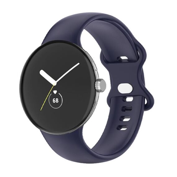 Per Google Pixel Watch cinturino in silicone monocolore uomo (blu)
