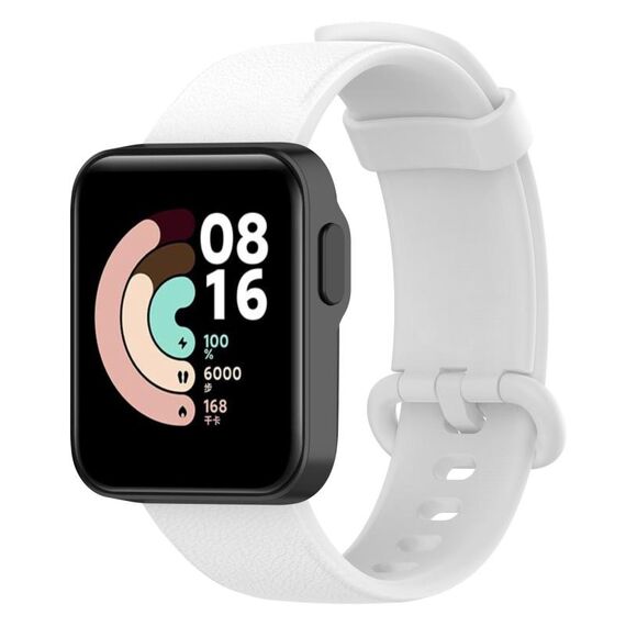 Per Xiaomi MI Watch Lite / Redmi Watch Cinturino in pelle con trama litchi (bianco)