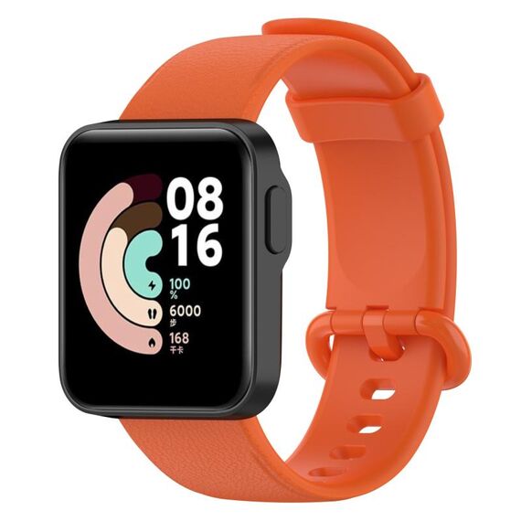 Per Xiaomi MI Watch Lite / Redmi Watch Cinturino in pelle con trama litchi (arancione)
