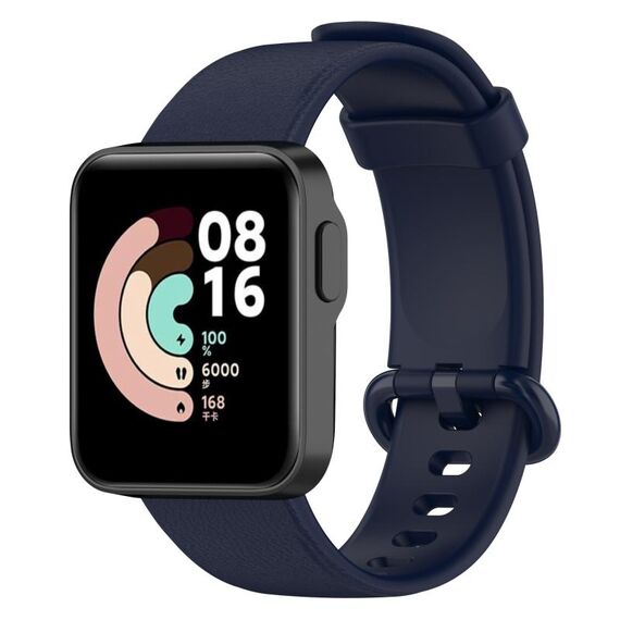 Per Xiaomi MI Watch Lite / Redmi Watch Cinturino in pelle con texture litchi (blu inchiostro)