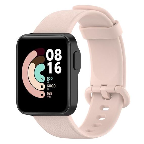 Per Xiaomi MI Watch Lite / Redmi Watch Cinturino in pelle con texture litchi (rosa chiaro)