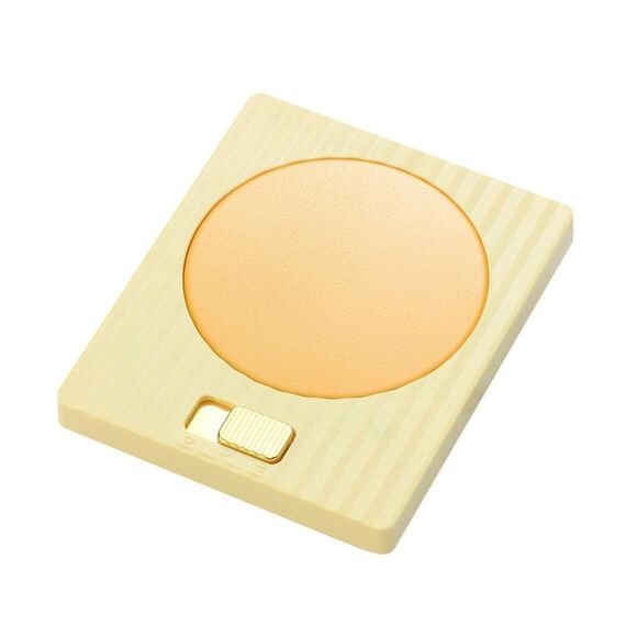 Sottobicchiere termos riscaldante con tappetino per tazza a temperatura costante USB per uso domestico, stile: senza adattatore (giallo limone)