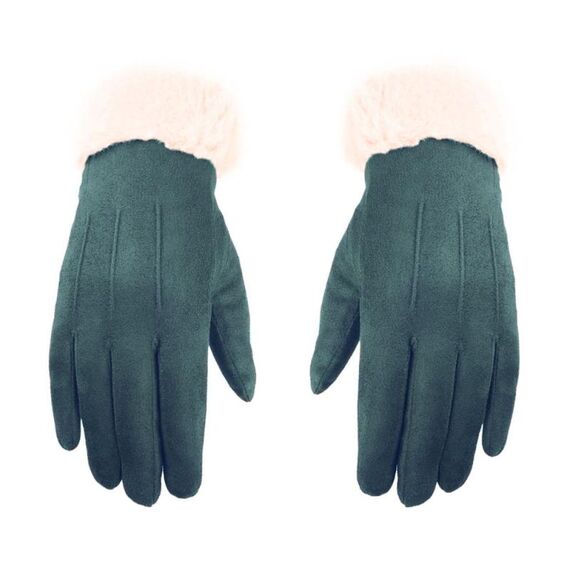 Guanti caldi in pile WST-01 Guanti da ciclismo touchscreen autunno e inverno (blu ciano)