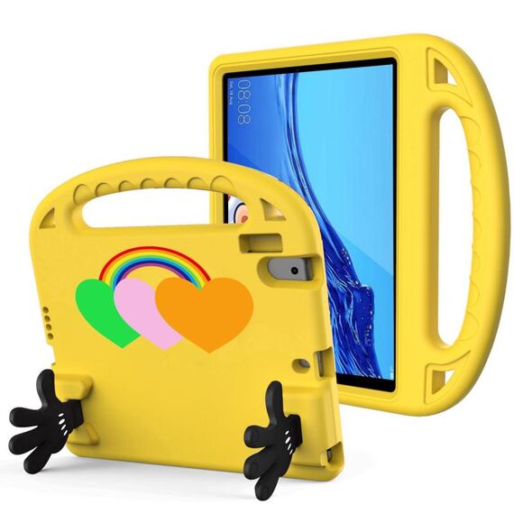 Per Lenovo Tab M10 HD TB-X505F/N 10.1 pollici Love Small Palm Holder Custodia per tablet EVA (giallo)