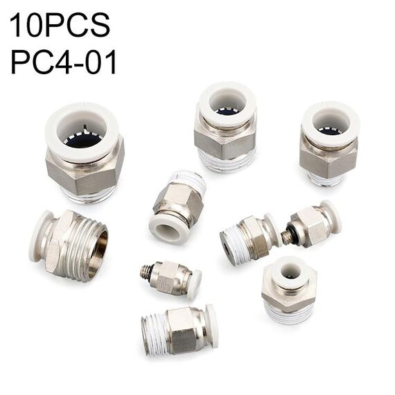 PC4-01 LAIZE 10 pezzi Connettore rapido pneumatico dritto PC