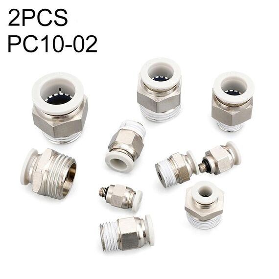 PC10-02 LAIZE 10 pezzi PC connettore pneumatico a montaggio rapido dritto