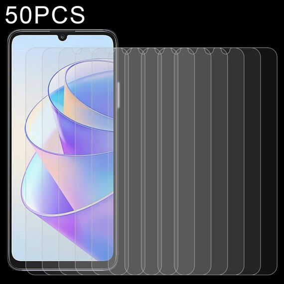 Per Honor Play 40 Plus / Play7T 50pz 0.26mm 9H 2.5D Pellicola in vetro temperato