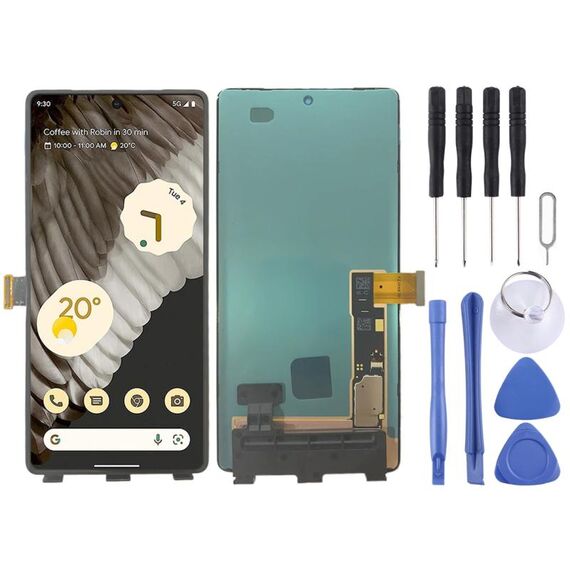 Schermo LCD originale LTPO AMOLED per Google Pixel 7 Pro GP4BC, GE2AE con digitalizzatore assemblaggio completo
