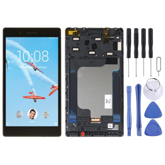Schermo LCD originale per Lenovo Tab 7 Essential TB-7304X TB-7304F TB-7304i TB-7304 digitalizzatore assemblaggio completo con cornice (nero)