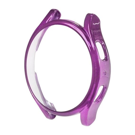 Per Samsung Galaxy Watch5 Pro 45mm Custodia protettiva in TPU a metà confezione cava galvanica (viola)