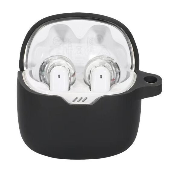 Custodia protettiva in silicone per auricolari JBL Tune Flex (nero)