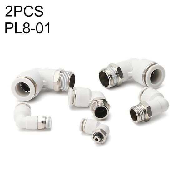 PL8-01 LAIZE 10 pezzi PL gomito pneumatico raccordo rapido connettore