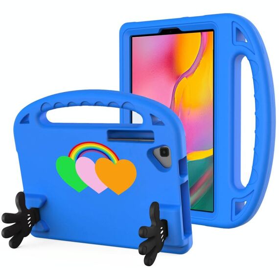 Per Samsung Galaxy Tab A 10.1 2019 Love Small Palm Holder Custodia per tablet EVA (blu)