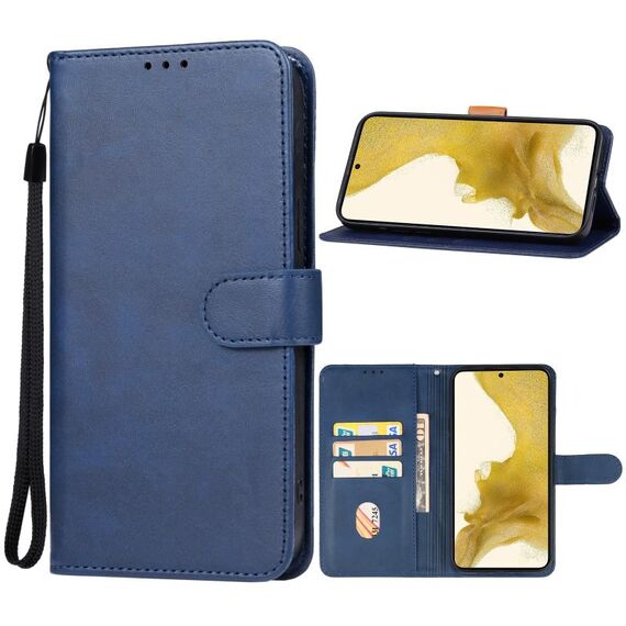 Per Samsung Galaxy S23 5G Custodia in pelle per telefono (blu)