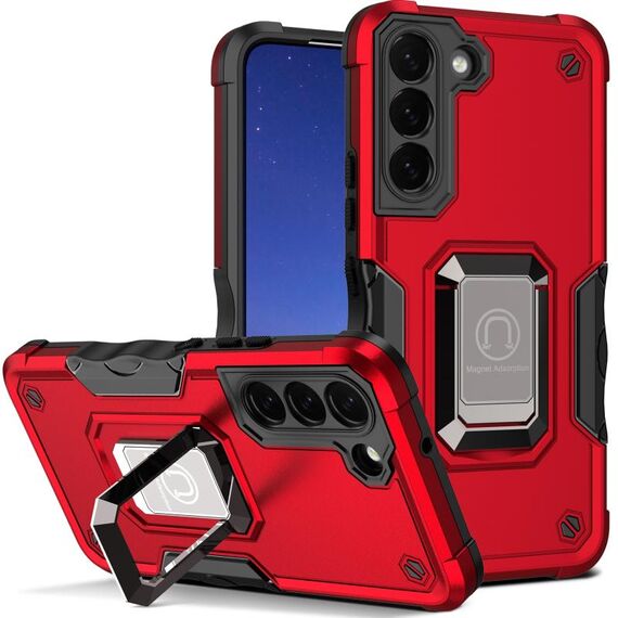 Per Samsung Galaxy S23 + 5G Supporto ad anello Custodia antiscivolo antiurto per telefono (rosso)