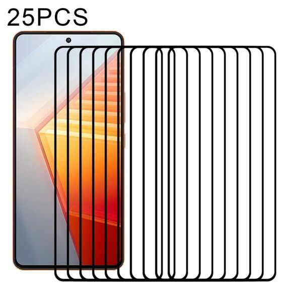 Per vivo iQOO 11 / iQOO 11 Pro 25 pezzi Pellicola in vetro temperato a schermo intero con colla completa
