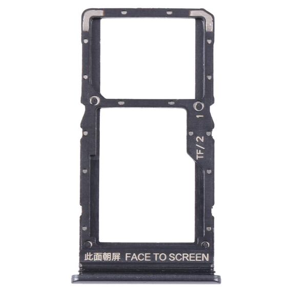 Per Xiaomi Redmi Note 11SE Vassoio per schede SIM + Vassoio per schede SIM + Vassoio per schede Micro SD (nero)
