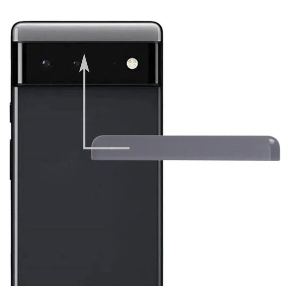 Anteriore Superiore Superiore Posteriore Cover per Google Pixel 6 (Nero)