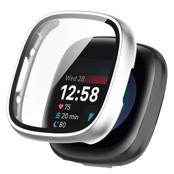 Per Fitbit Sense 2 PC+ Custodia protettiva integrata con pellicola rinforzata (nastro)