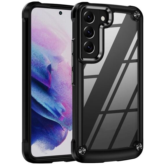Per Samsung Galaxy S23 + 5G Custodia morbida in TPU trasparente per PC antiurto (nero)