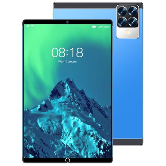 Tablet PC S29 3G per chiamate telefoniche, 10,1 pollici, 1 GB + 16 GB, Android 5.1 MT6592 Octa Core, supporto doppia SIM, WiFi, BT, GPS (blu)