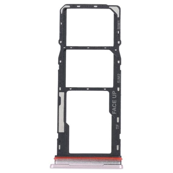 Per Motorola Moto G42 Vassoio scheda SIM + Vassoio scheda SIM + Vassoio scheda Micro SD (oro)
