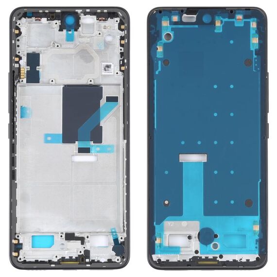 Per Xiaomi 12 Lite Custodia frontale originale LCD Frame Bezel Plate (nero)