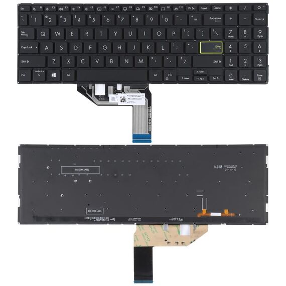 Per Asus Vivobook S15 X513 D513 S513 M513 F513 K513 R513 Versione DEGLI STATI UNITI Tastiera con Retroilluminazione