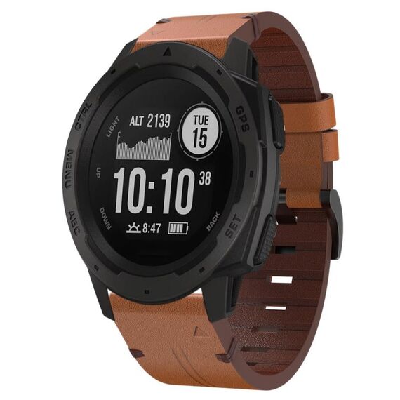 Per cinturino con fibbia in acciaio Garmin Instinct da 22 mm (marrone)