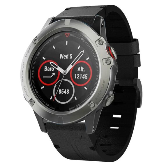 Per cinturino con fibbia in acciaio Garmin Quatix 5 22 mm (nero)