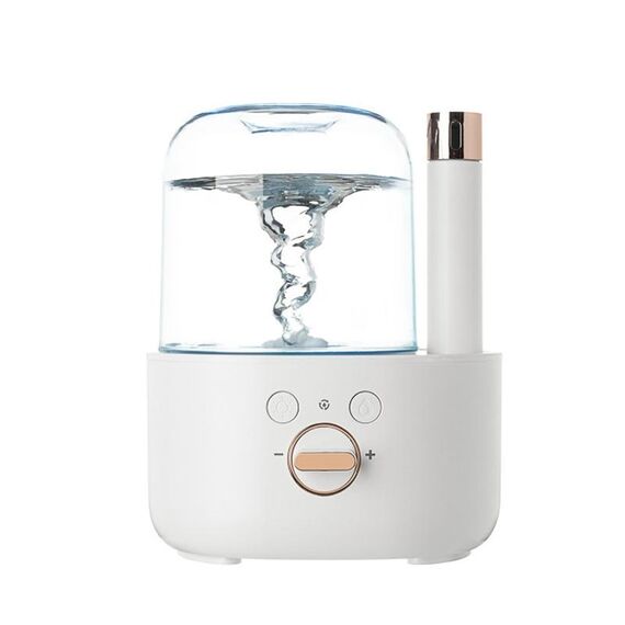 Macchina per aromaterapia umidificante di grande capacità Spruzzatore automatico di fragranze per la casa con luce notturna (bianco)