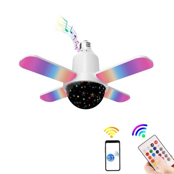 LY-002 Mini luce musicale pieghevole Bluetooth RGB da 24 W (luce stellata)