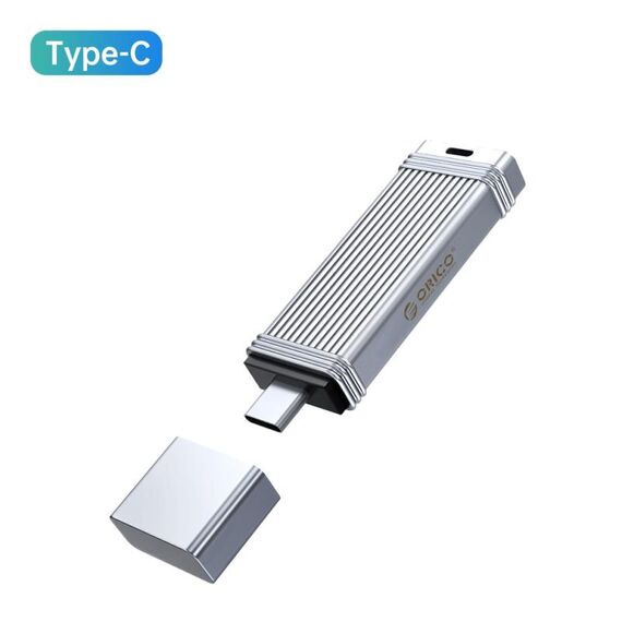 Chiavetta USB ORICO 32 GB Type-C USB3.2 Gen1, lettura 260 MB/s, scrittura 50 MB/s (argento)