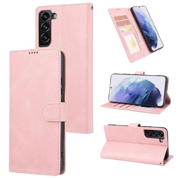 Per Samsung Galaxy S23 5G Fantasy Classic Skin-feel custodia in pelle di vitello Texture PU (rosa)