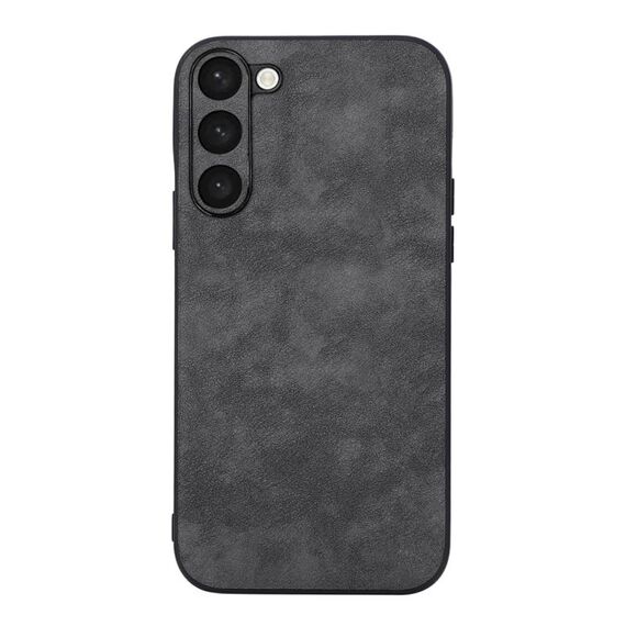 Per Samsung Galaxy S23 + 5G Custodia per telefono in PU texture Marocco (nero)