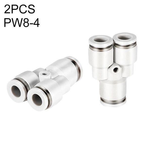 PW8-4 LAIZE 10pcs PW Y-tipo Tee Riduzione connettore pneumatico a montaggio rapido