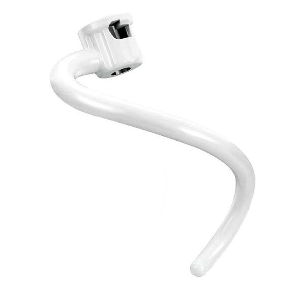 Per KitchenAid 6QT Stand Lifting Mixer Ciotola Rivestimento a spirale Gancio per impastare in metallo (bianco)