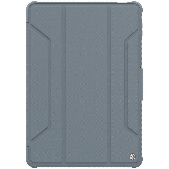 Per Xiaomi Pad 5 Pro Custodia per tablet in pelle NILLKIN Bumper Pro da 12,4 pollici con slot per penna e funzione Sleep / Wake-up (grigio)