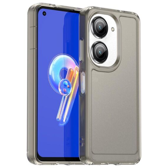 Custodia in TPU per ASUS Zenfone 9 serie Candy (grigio trasparente)