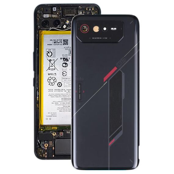 Cover posteriore in vetro per batteria per Asus ROG Phone 6 AI2201-C AI2201-F
