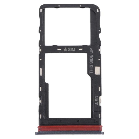 Per TCL 30 V 5G Vassoio per scheda SIM originale + Vassoio per scheda Micro SD (nero)