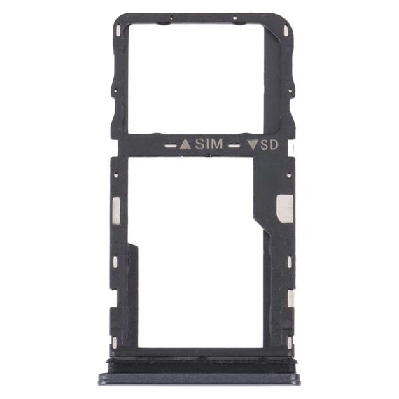 Per TCL 30 XE 5G T767W Vassoio per scheda SIM originale + vassoio per scheda Micro SD (nero)