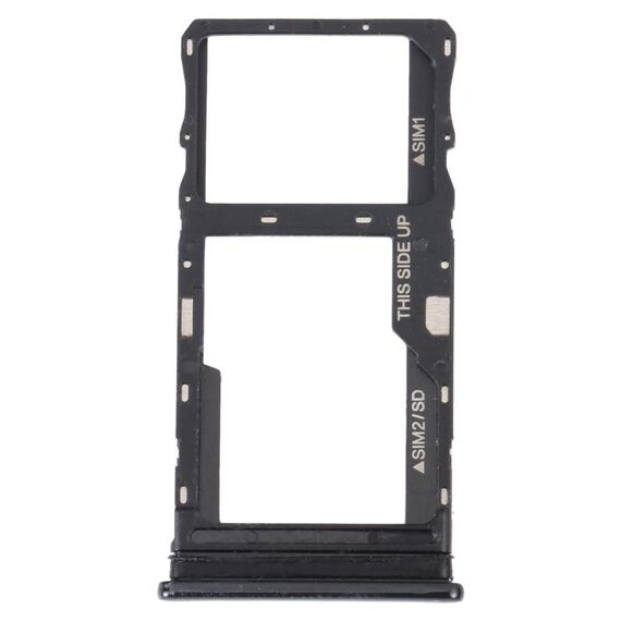 Per TCL 20 Vassoio per scheda SIM originale 5G + Vassoio per scheda SIM / Micro SD (nero)