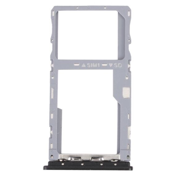 Per Alcatel 1S 2021 Vassoio per scheda SIM originale + Vassoio per scheda Micro SD (nero)