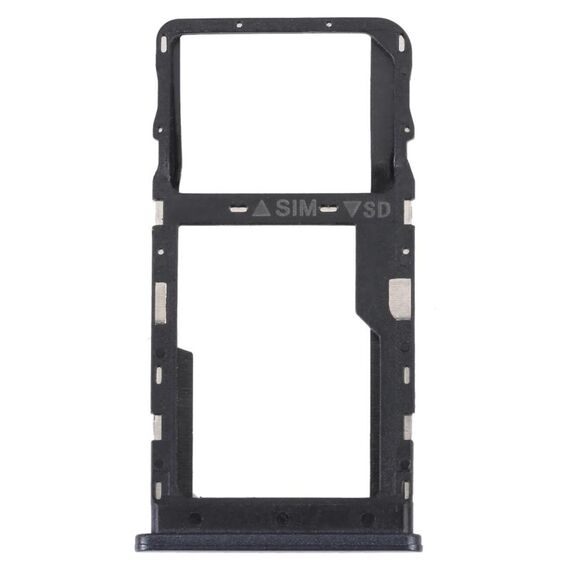 Vassoio per scheda SIM originale TCL 20 R 5G + vassoio per scheda Micro SD (nero)