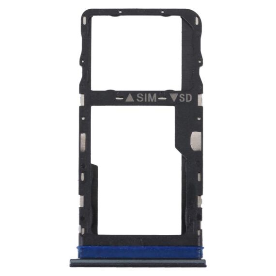 Per TCL 30/30+/30 Vassoio per scheda SIM originale 5G + vassoio per scheda Micro SD (nero)