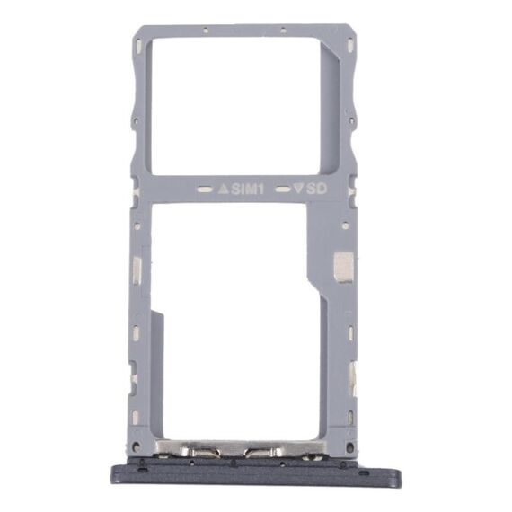 Per Alcatel 3L 2020 Vassoio scheda SIM originale + Vassoio scheda Micro SD (grigio)