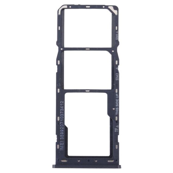 Per Alcatel 1V 2021 Vassoio per scheda SIM originale + Vassoio per scheda SIM + Vassoio per scheda Micro SD (blu)